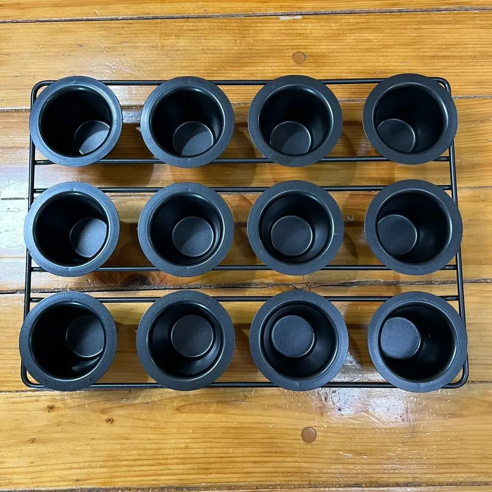 Mini Popover Muffin Cupcake Pan 12-Cup Nonstick Yorkshire Pudding
